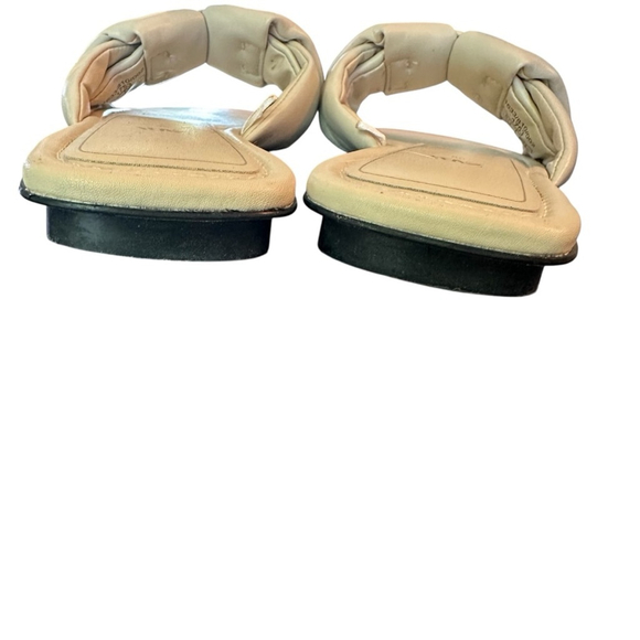 ZARA CREAM FLAT SANDLE, SLIP ON, BRAIDED DESIGN & PADDED SOLE SZ 38 - Picture 4 of 9